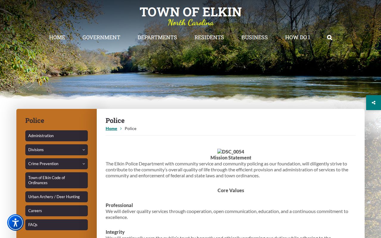 Surry County Elkin Police Department criminal records source