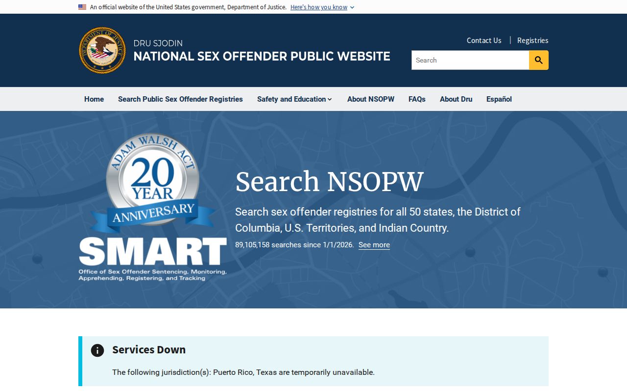 National search for Surry County sex offender records